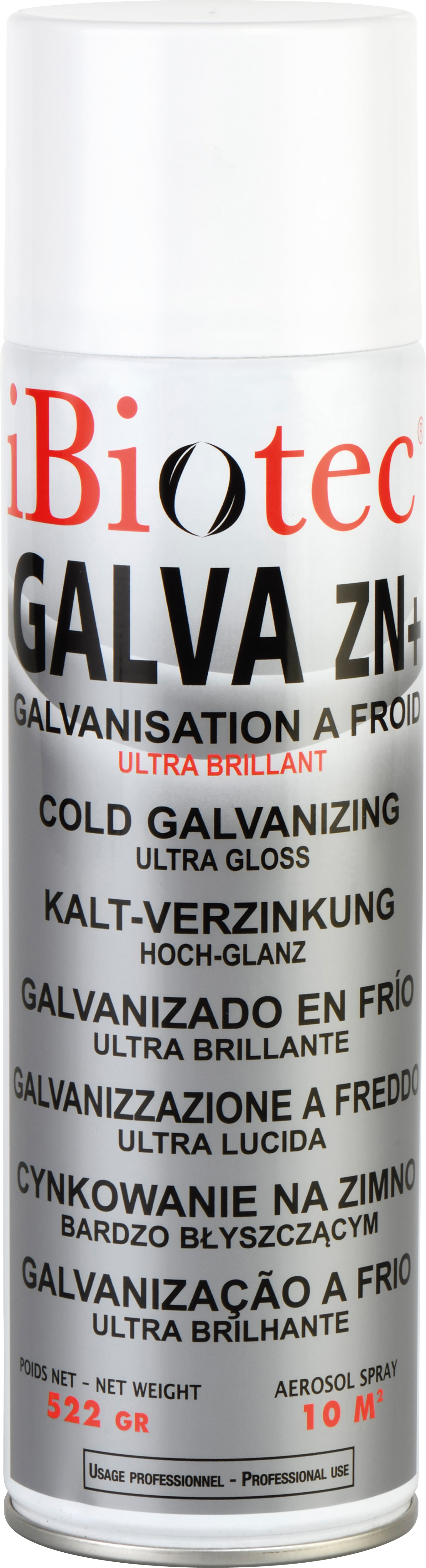 Cold galvanizing spray, cold galvanizing paint, zinc cold galvanizing, zinc spray, zinc metal spray, ultra gloss finish zinc spray, iBiotec cold galvanizing spray